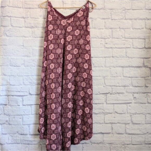 Passenger Copetin Jumpsuit M NEW Tile Wine Red Cropped Bohemian Outdoors Travel - Picture 5 of 7